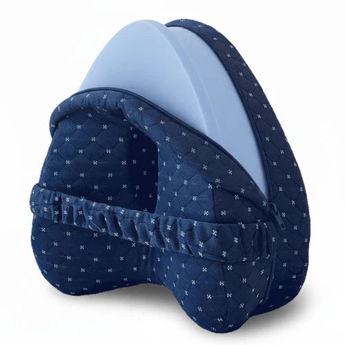 Navy quilted case for alignment pillow
